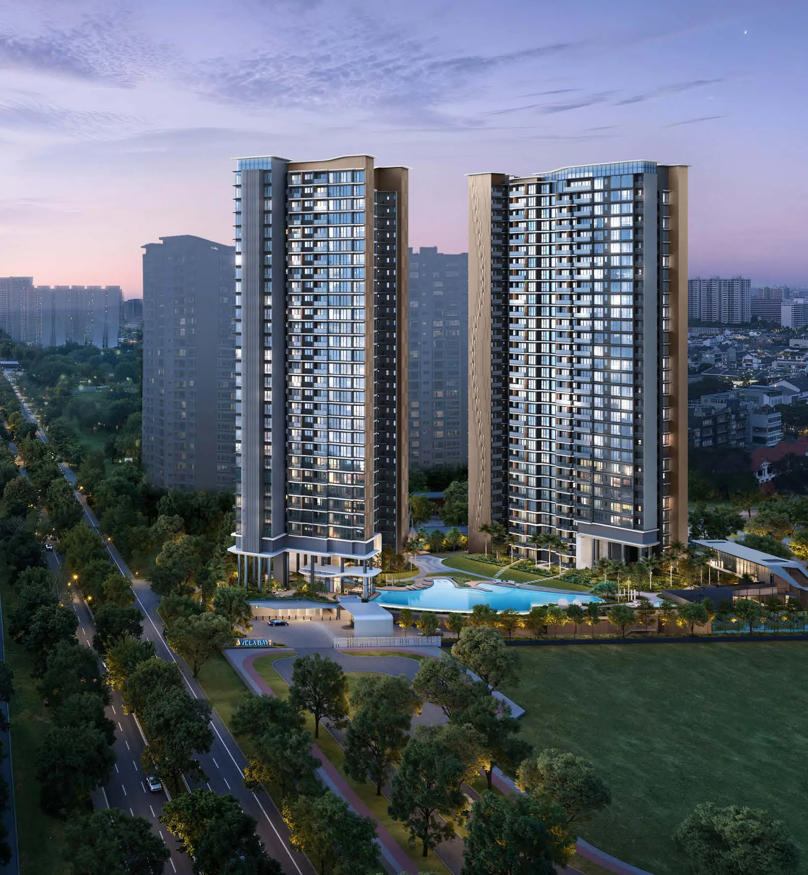 Artist's impression of Vela Bay